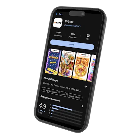 Wbetz mobiele app